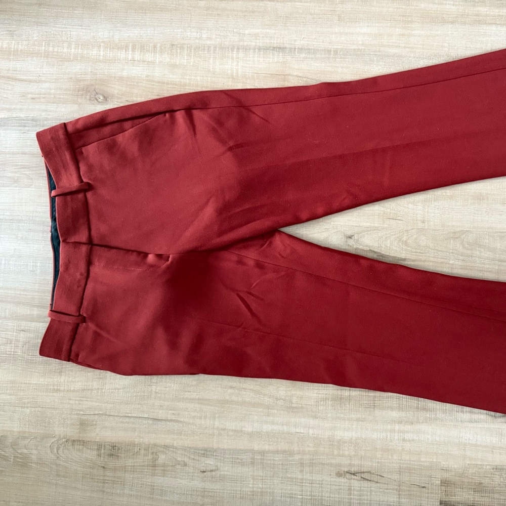 Ann Taylor Clay Red - Flare Cropped Pant